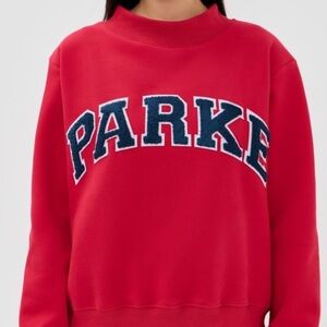 Red Sweatshirt with PARKE Logo
